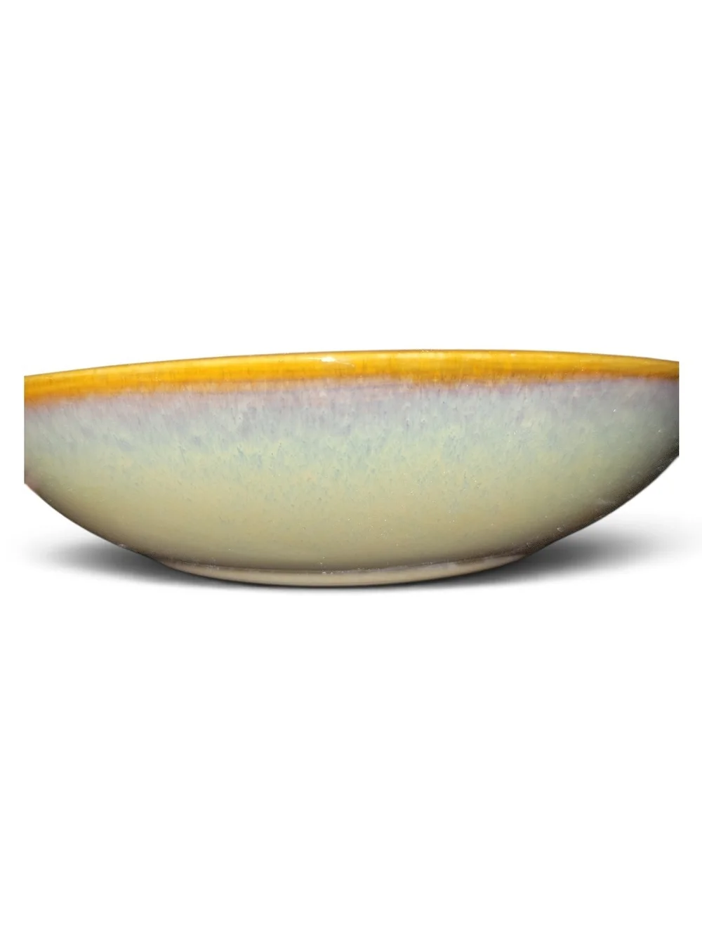Ceramic Serving Dish With Reactive Glaze 8.4 In
